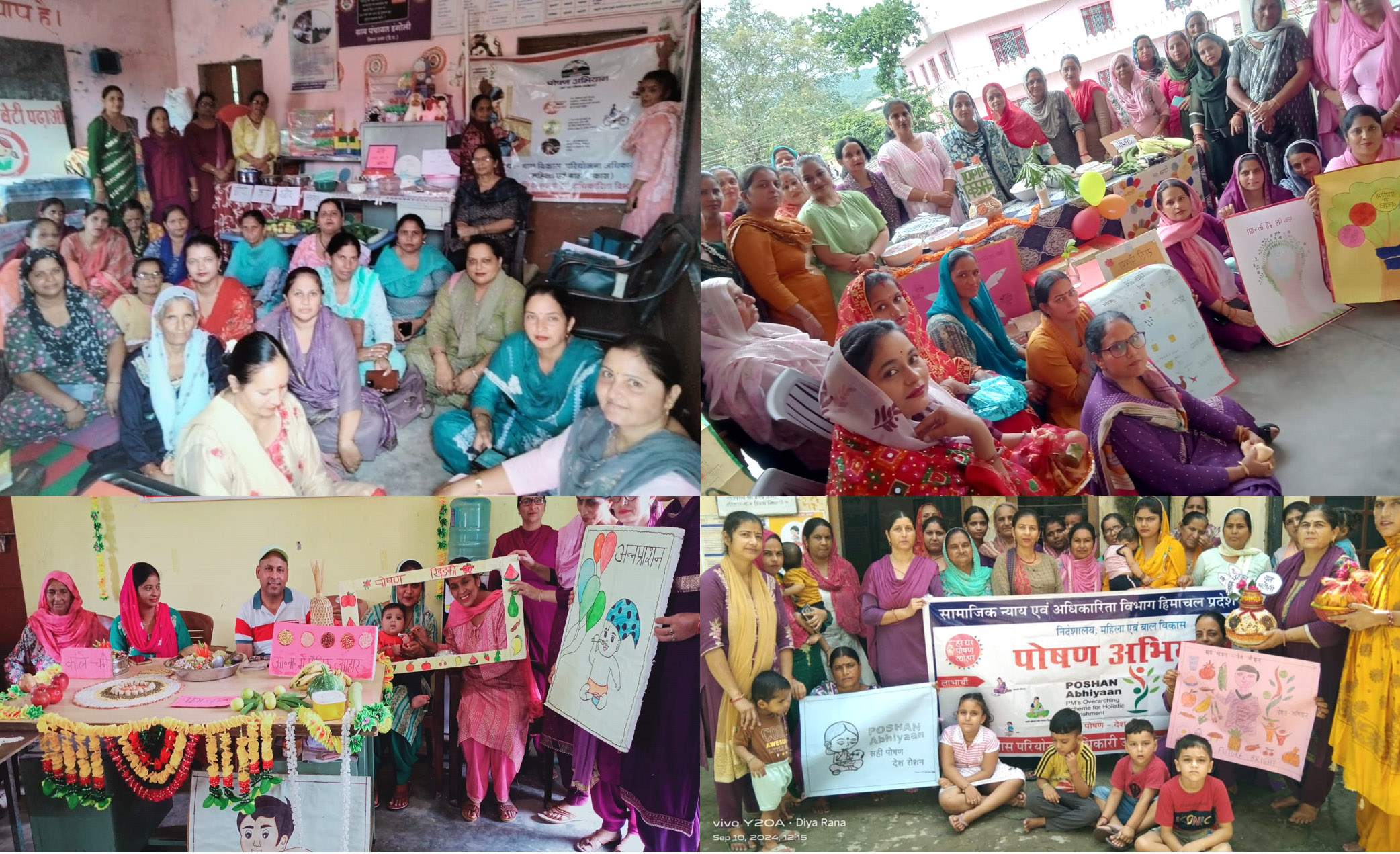 Nutrition month awareness camps organized in Jalgra Tabba, Bhatoli, Dangoli and Lamlehdi